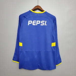 Retro Long Sleeve Boca Juniors 2003/2004 Home Jersey