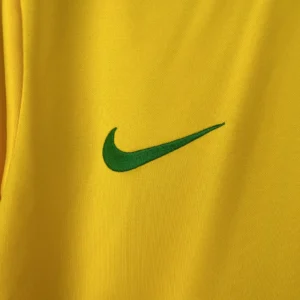 Retro Long Sleeve Brazil 1998 Home Jersey