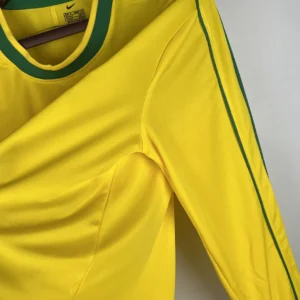 Retro Long Sleeve Brazil 1998 Home Jersey