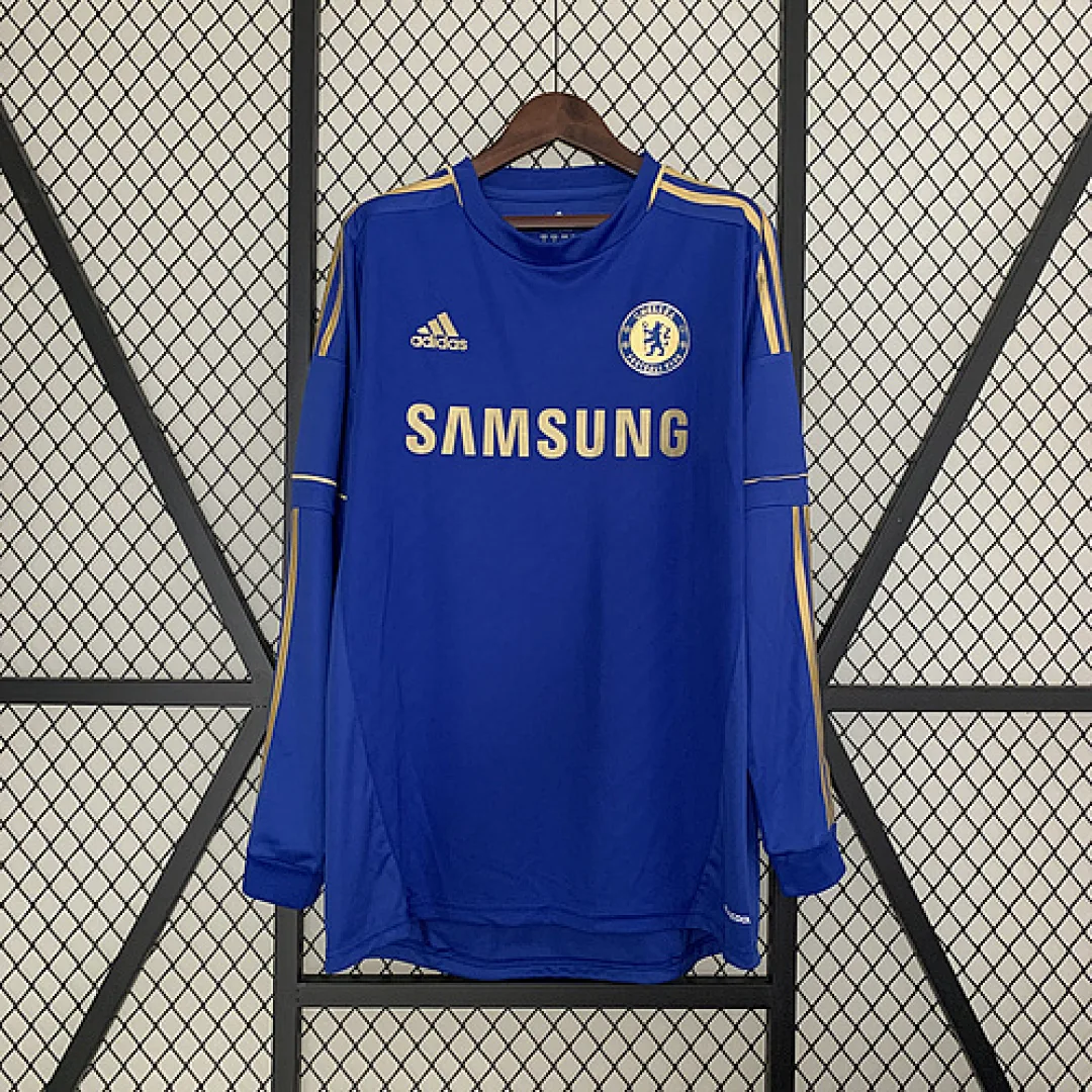 Retro Long Sleeve Chelsea 2012/2013 Home Jersey