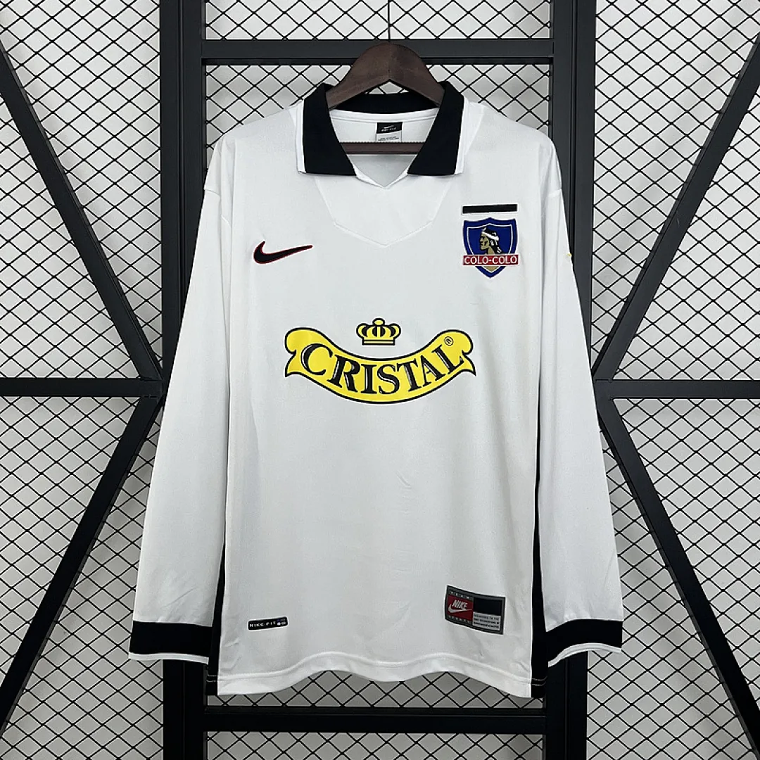 Retro Long Sleeve colo colo 1997/1998 Home Jersey