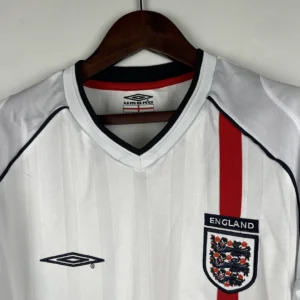Retro Long Sleeve England 2002 Home Jersey