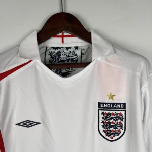 Retro Long Sleeve England 2006 Home Jersey