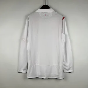 Retro Long Sleeve England 2006 Home Jersey