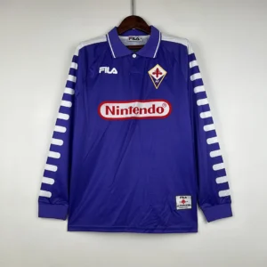 Retro Long Sleeve Fiorentina 1998 Home Jersey