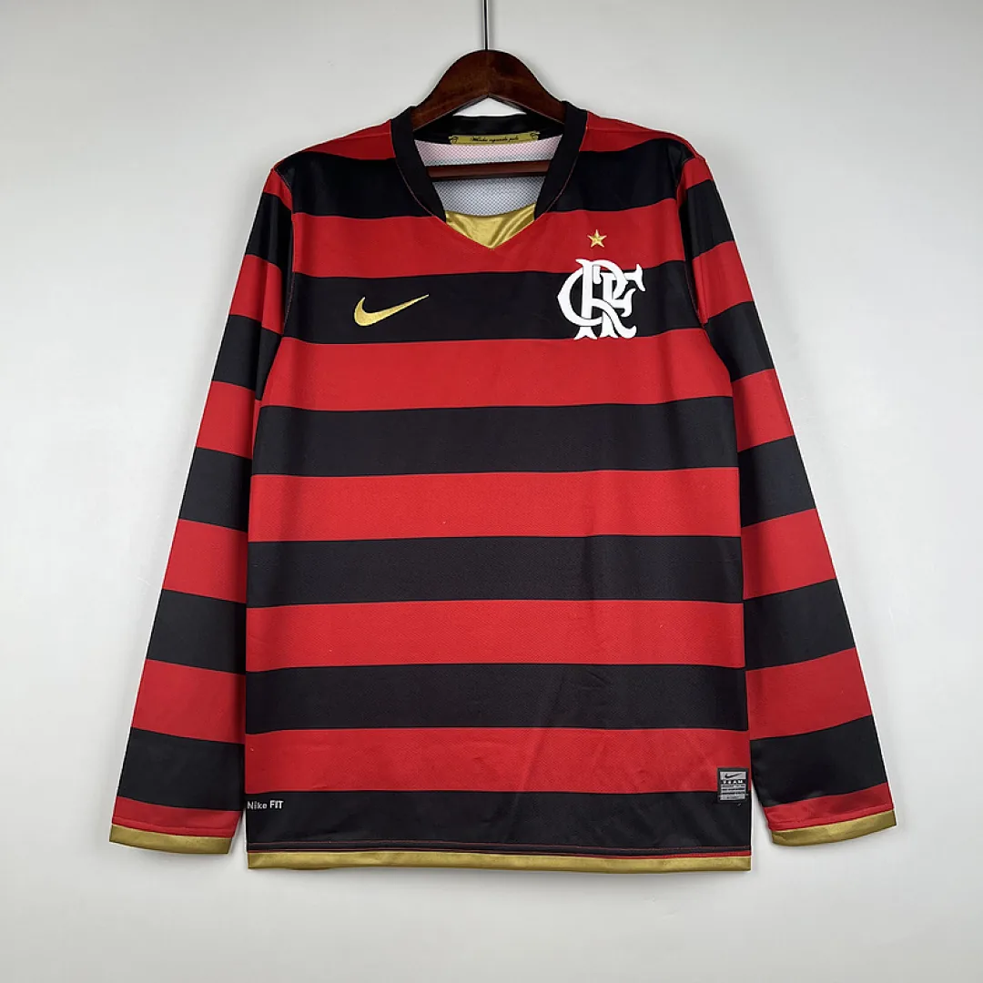 Retro Long Sleeve Flamengo 2008/2009 Home Jersey