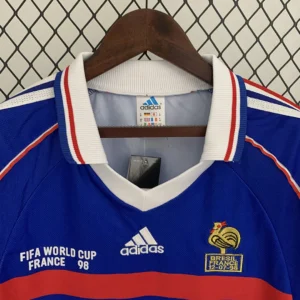 Retro Long Sleeve France 1998 Home Jersey