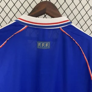Retro Long Sleeve France 1998 Home Jersey