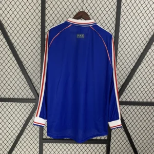 Retro Long Sleeve France 1998 Home Jersey