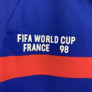 Retro Long Sleeve France 1998 Home Jersey