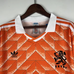Retro Long Sleeve Holland 1988 Home Jersey