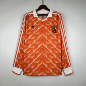 Retro Long Sleeve Holland 1988 Home Jersey