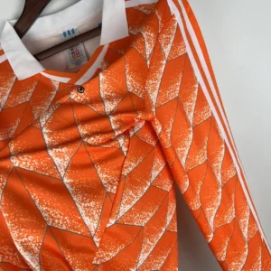 Retro Long Sleeve Holland 1988 Home Jersey