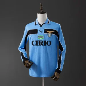 Retro Long Sleeve Lazio 1998/1999 Home Jersey