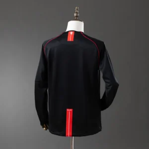 Retro Long Sleeve Manchester United 2007/2008 black Jersey
