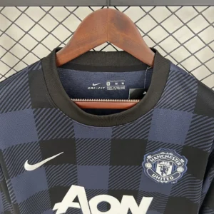 Retro Long Sleeve Manchester United 2013/2014 Black Jersey