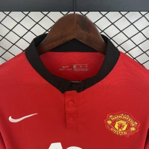 Retro Long Sleeve Manchester United 2013/2014 Home Jersey
