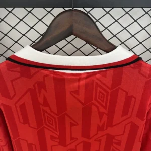 Retro Long Sleeve Manchester United 1992/1994 Home Jersey
