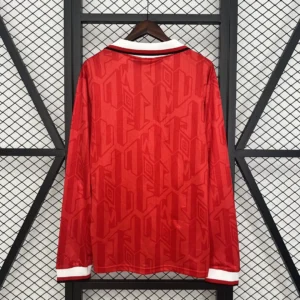 Retro Long Sleeve Manchester United 1992/1994 Home Jersey