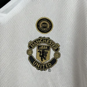 Retro Long Sleeve Manchester united 2001/2002 100th Anniversary Jersey