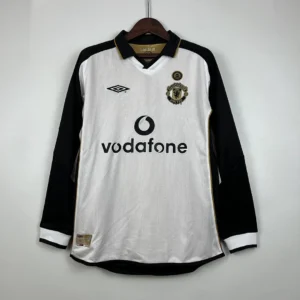 Retro Long Sleeve Manchester united 2001/2002 100th Anniversary Jersey