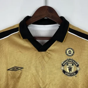 Retro Long Sleeve Manchester united 2001/2002 100th Anniversary Jersey