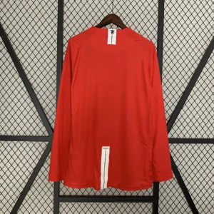 Retro Long Sleeve Manchester united 2007/2008 Champions League version Home Jersey