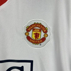 Retro Long Sleeve Manchester united 2007/2008 White Jersey