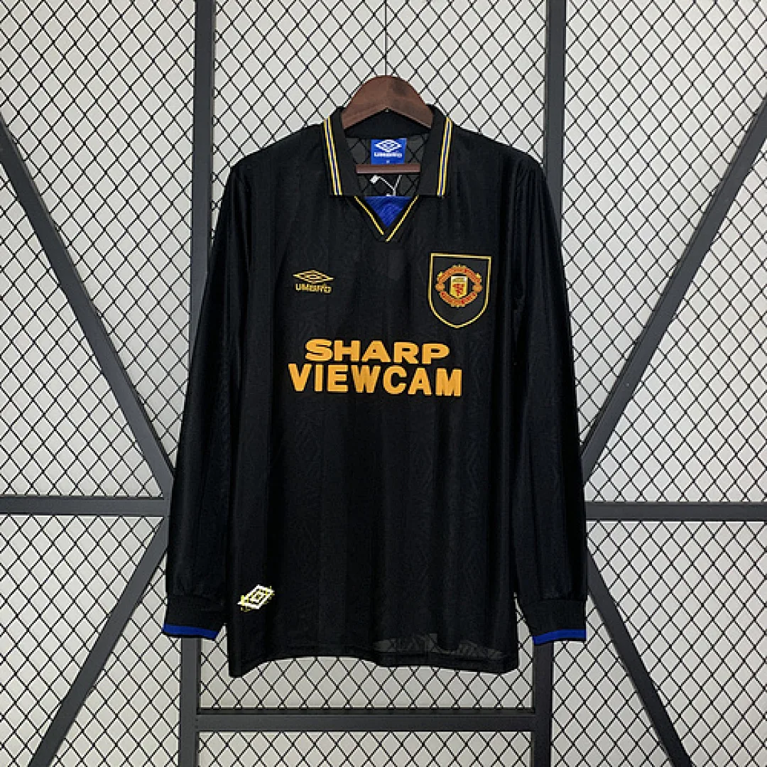 Retro Long Sleeve Manchester united 1993/1995 Away Jersey