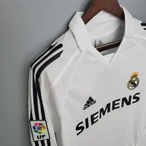Retro Long Sleeve Real Madrid 2005/2006 Home Jersey