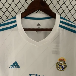 Retro Long Sleeve Real Madrid 2017/2018 Home Jersey
