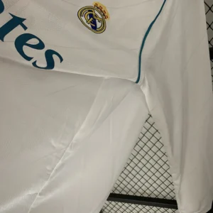 Retro Long Sleeve Real Madrid 2017/2018 Home Jersey