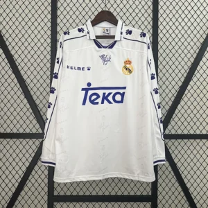 Retro Long Sleeve Real Madrid 1994/1996 Home Jersey