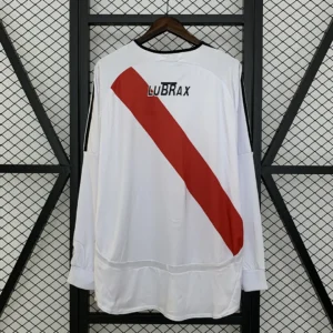 Retro Long Sleeve River Plate 2006/2007 Home Jersey