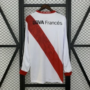 Retro Long Sleeve River Plate 2013/2014 Home Jersey