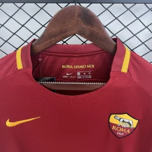 Retro Long Sleeve Roma 2017/2018 Home Jersey
