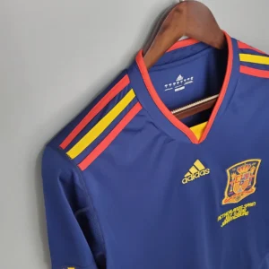 Retro Long Sleeve Spain 2010 Away Jersey