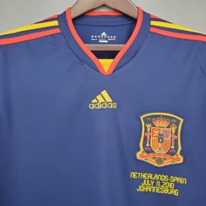Retro Long Sleeve Spain 2010 Away Jersey