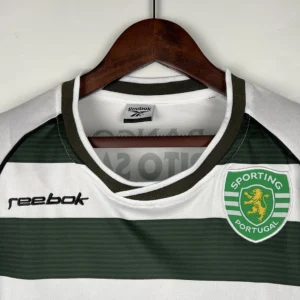 Retro Long Sleeve Sporting Lisbon 2001/2003 Home Jersey
