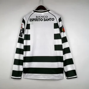 Retro Long Sleeve Sporting Lisbon 2001/2003 Home Jersey