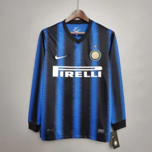 Retro Long Sleeve 2010/2011 Inter Milan Home Jersey