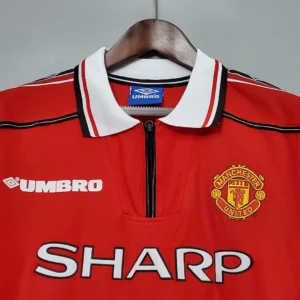 Retro Long Sleeve 1998/1999 Manchester United Home Jersey