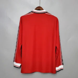 Retro Long Sleeve 1998/1999 Manchester United Home Jersey