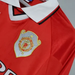 Retro Long Sleeve 1999/2000 Manchester United Champions League version Home Jersey