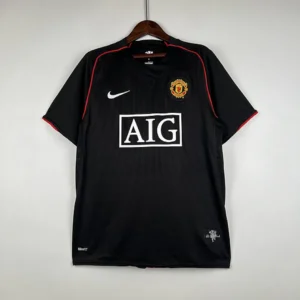 Retro Manchester United 2007/2008 Black Jersey