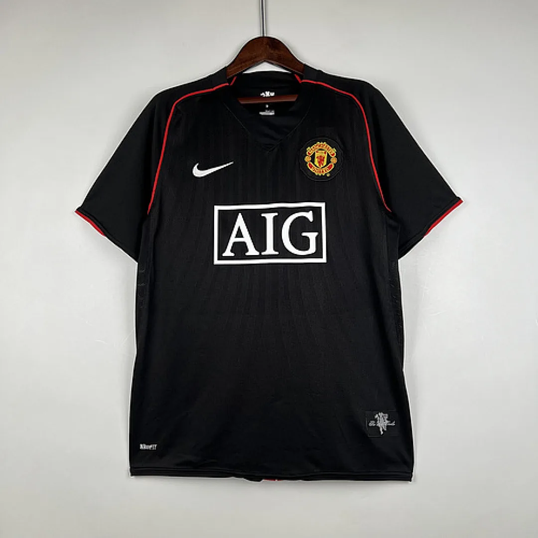 Retro Manchester United 2007/2008 Black Jersey