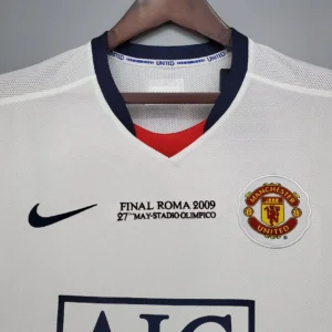 Retro Manchester United 2008/2009 Champions League Away white Jersey
