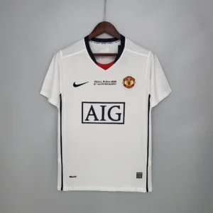 Retro Manchester United 2008/2009 Champions League Away white Jersey
