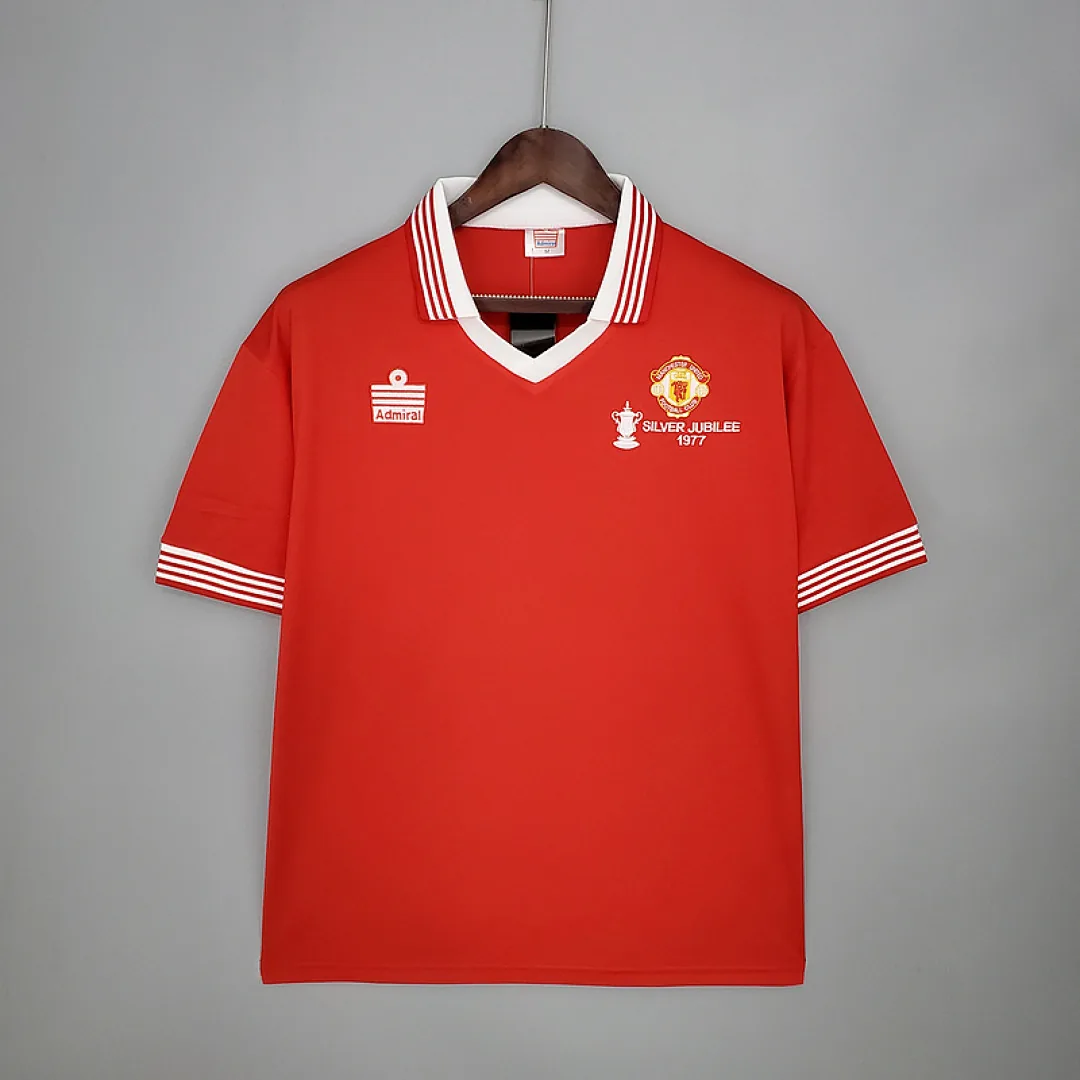 Retro Manchester united 1977 Home Jersey