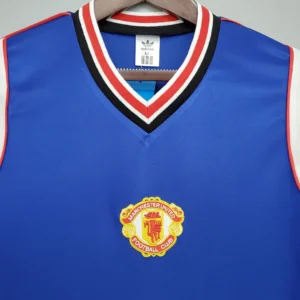 Retro Manchester united 1985/1986 Away blue Jersey